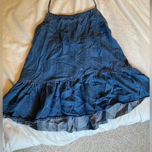 Ann Taylor Loft Denim Halter Tank Top Size XS